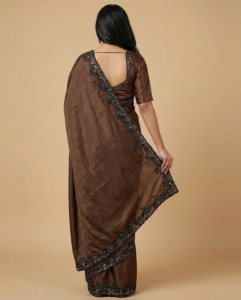 Chinon Designer Saree - Rangoli India