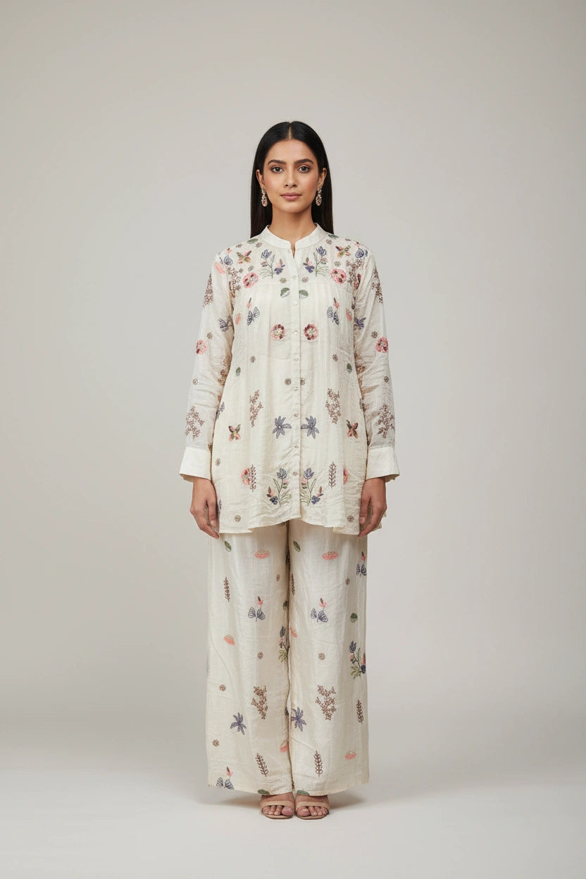 Chic Chinon Co-ord Set - Rangoli Sarees