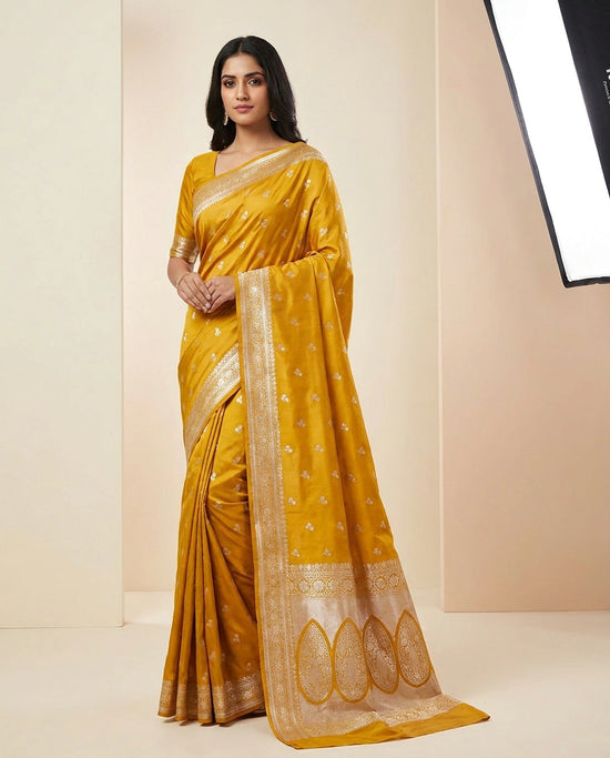 Mashru Silk Banarasi Saree with Traditional Weave