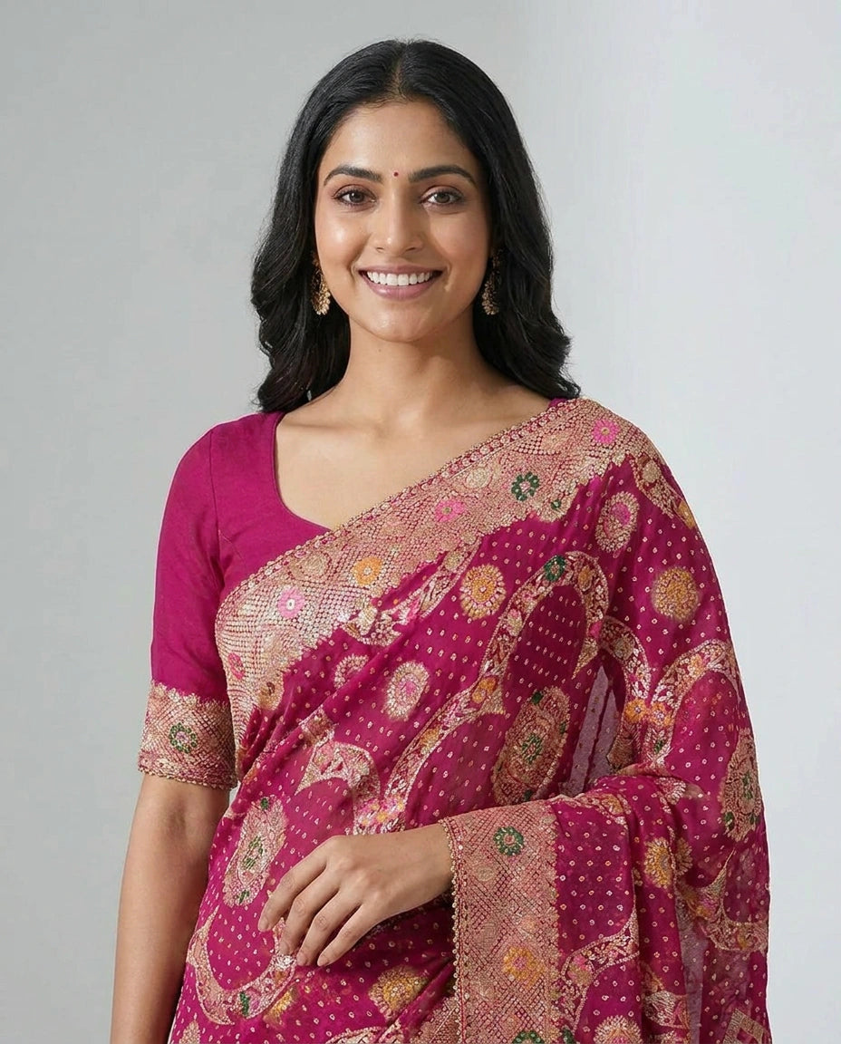 GG Khaddi Designer Saree - Rangoli India
