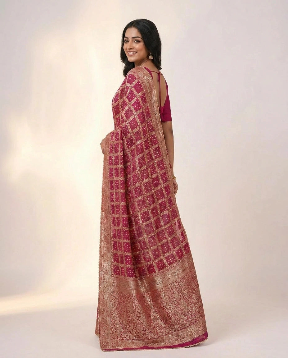 GG Khaddi Designer Saree - Rangoli India