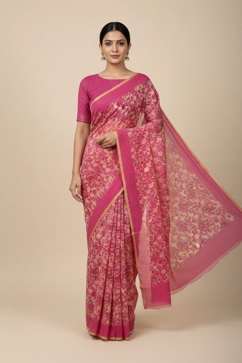 Everyday Lightweight Chiffon Printed Saree - Rangoli Sarees