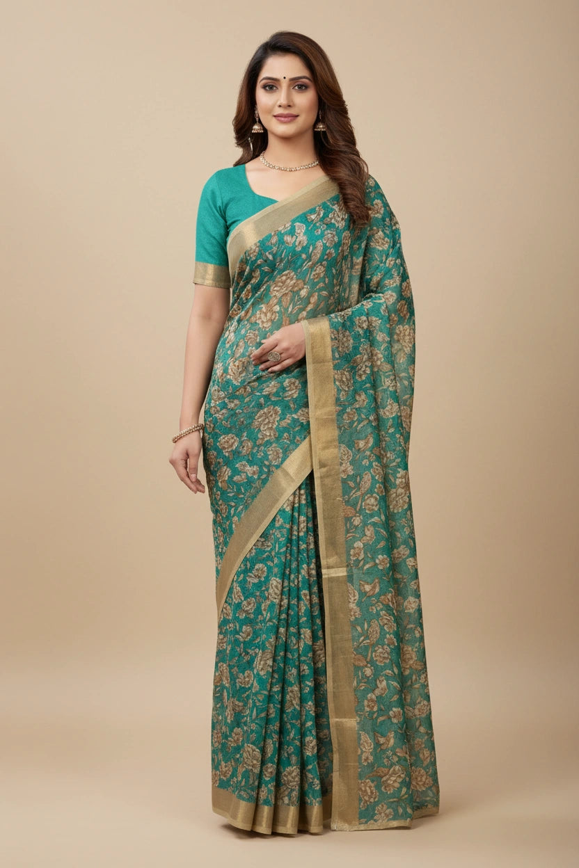 Everyday Lightweight Chiffon Printed Saree - Rangoli Sarees