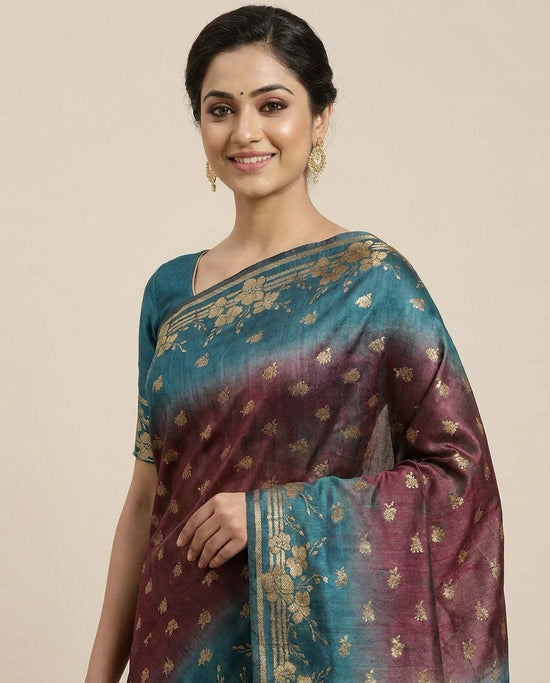 Banarasi Saree in Tussar Khaddi - Rangoli India