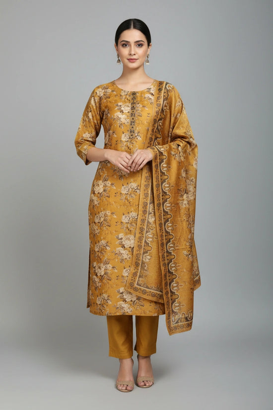 Contemporary Pure Cotton Straight Cut Salwar Suit | Rangoli