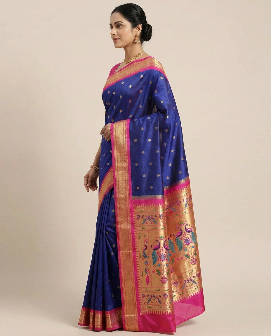 Pure Silk South Weave Saree - Rangoli India