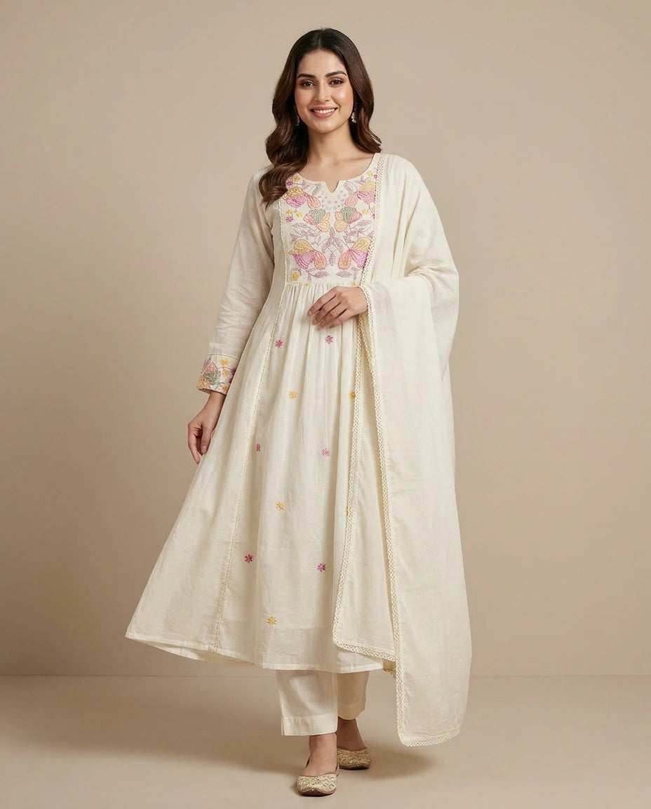 Cotton Suit A Line - Rangoli India