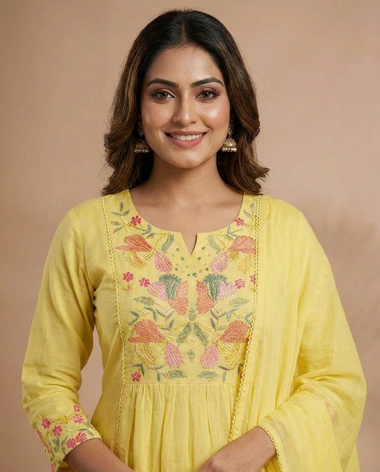 Cotton Suit A Line - Rangoli India