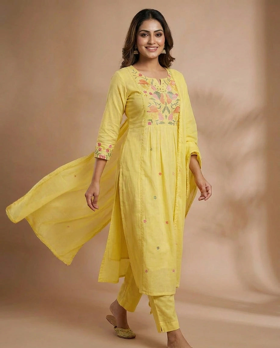 Cotton Suit A Line - Rangoli India