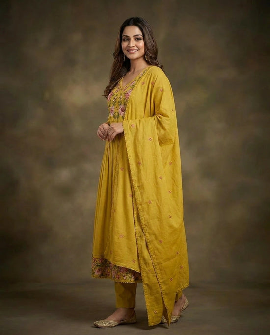 Cotton Suit Anarkali - Rangoli India