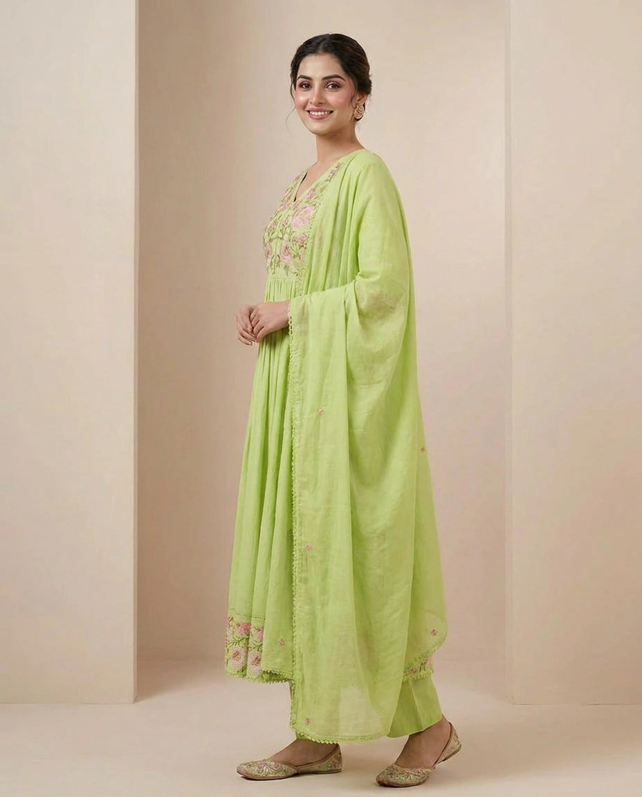 Cotton Suit Anarkali - Rangoli India