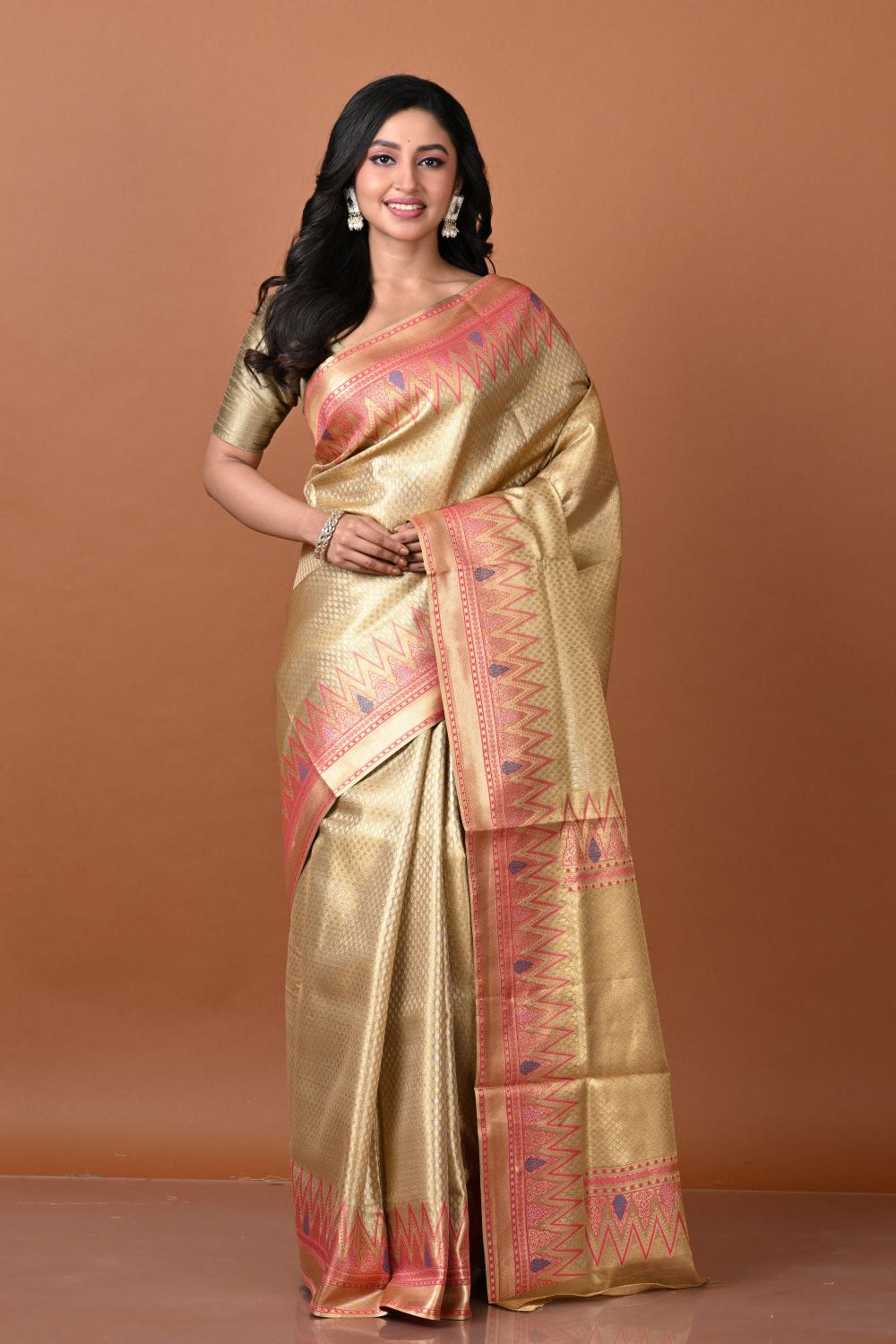 Purple Tissue South Weave Saree
