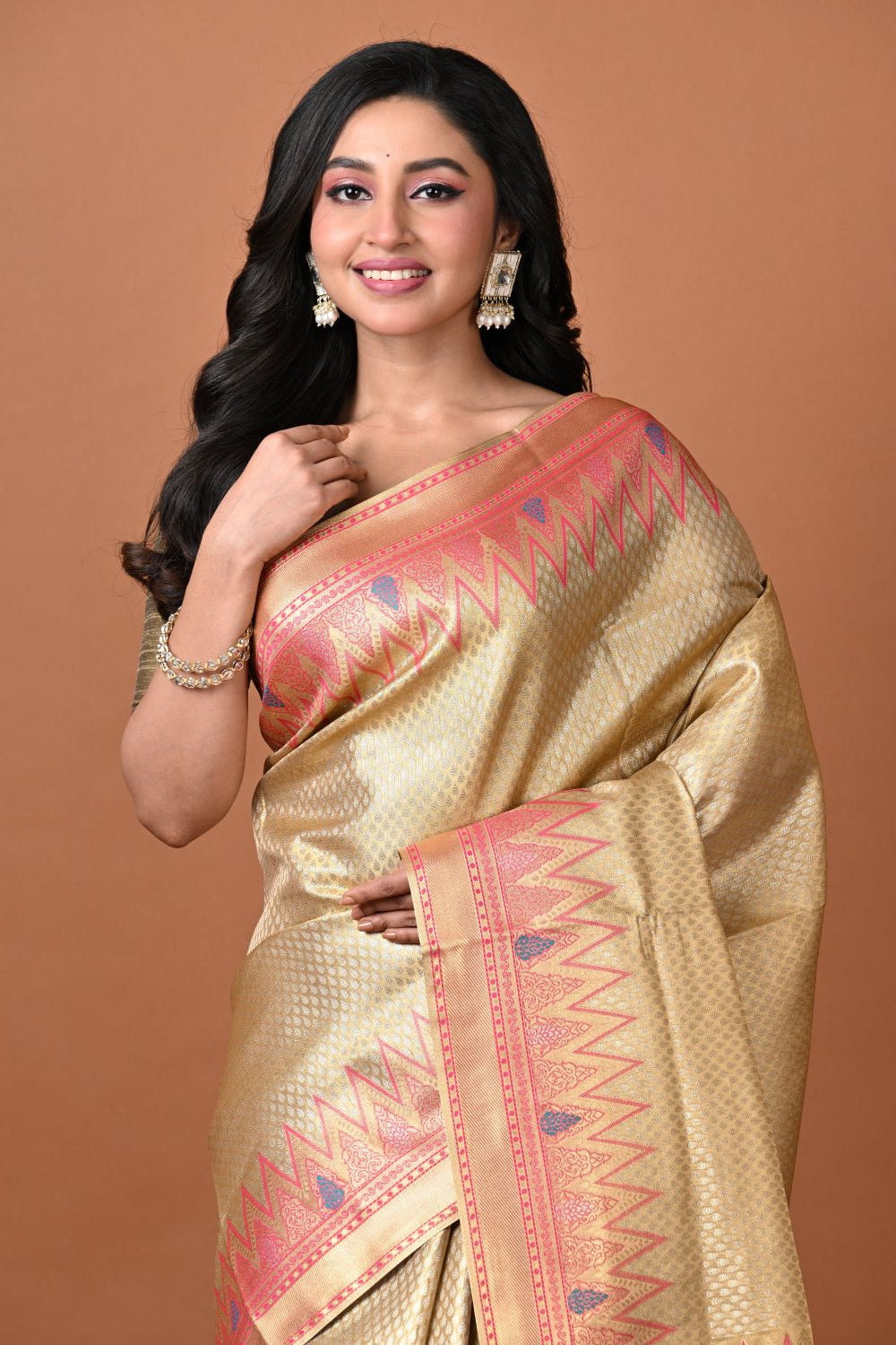 Purple Tissue South Weave Saree