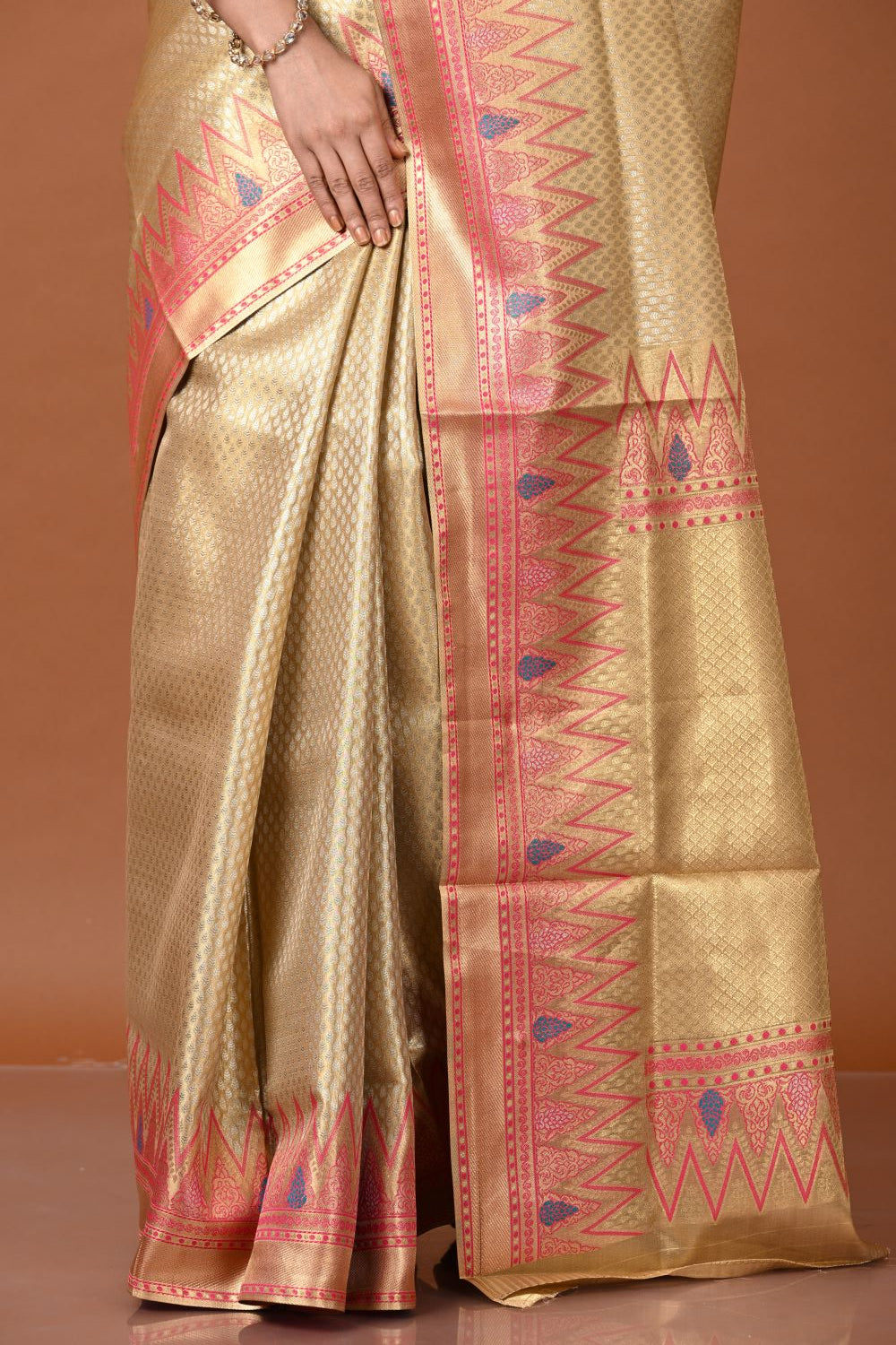 Purple Tissue South Weave Saree