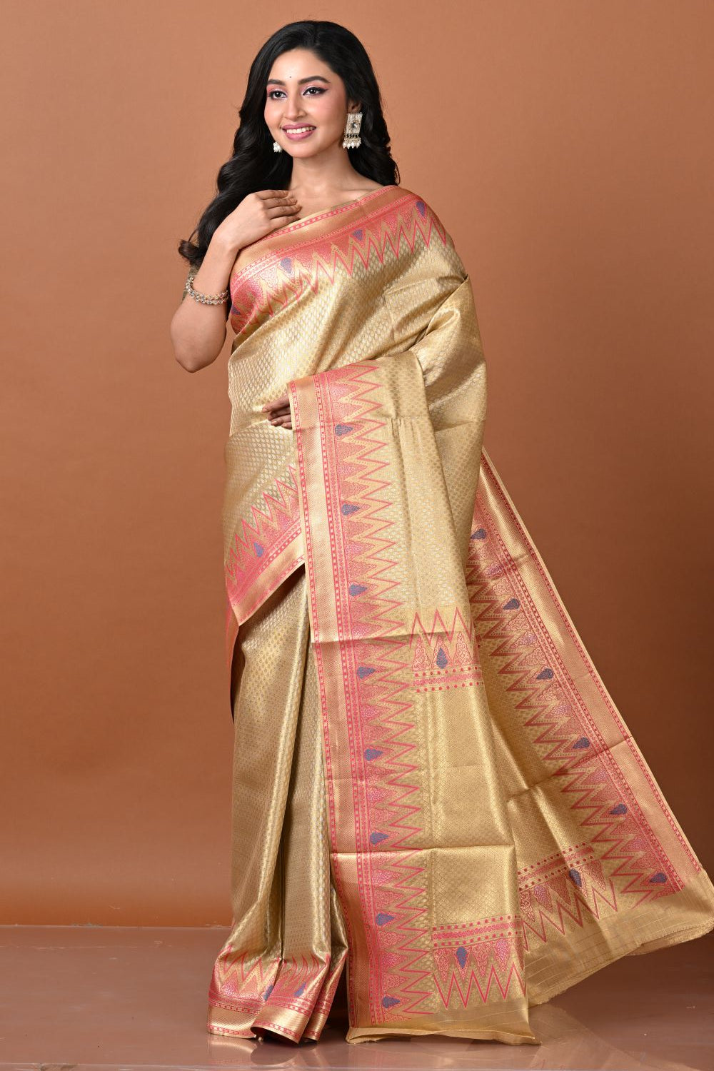 Purple Tissue South Weave Saree