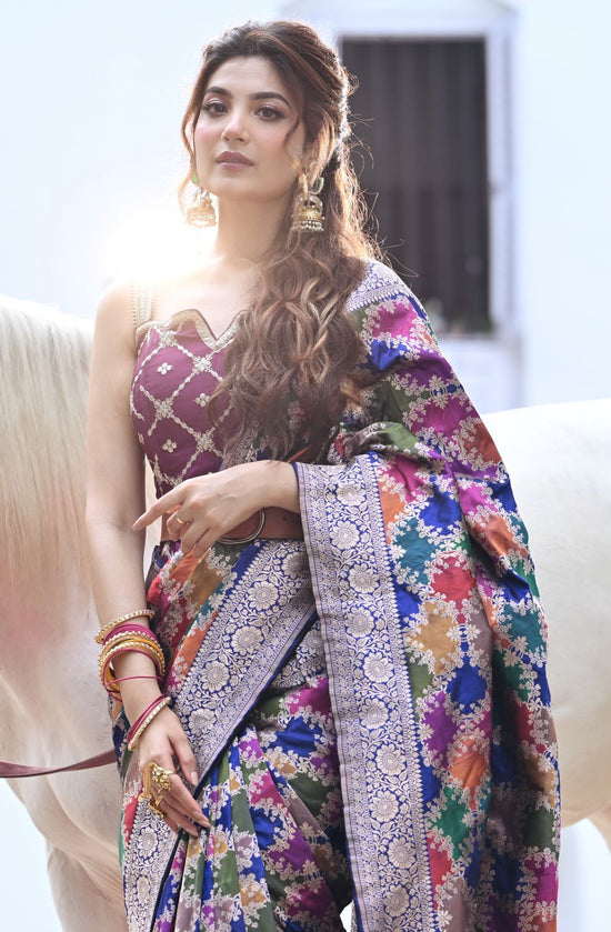 Banarasi Rangkat Katan Silk Saree