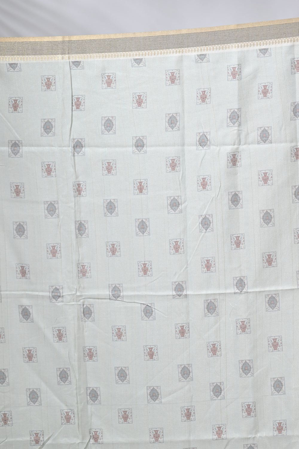 Off White & Maroon Tussar Silk Sarees