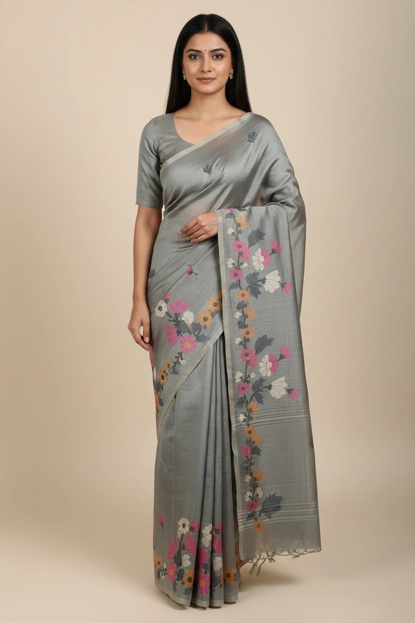 Traditional Cotton South Silk Saree - Rangoli Sarees