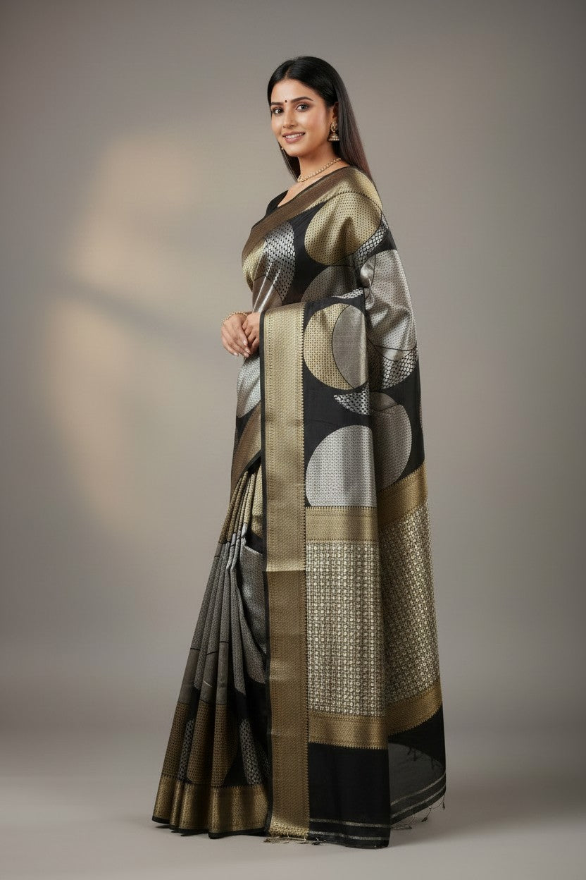 Heritage Zari Silk Katan Banarasi Saree - Rangoli Sarees