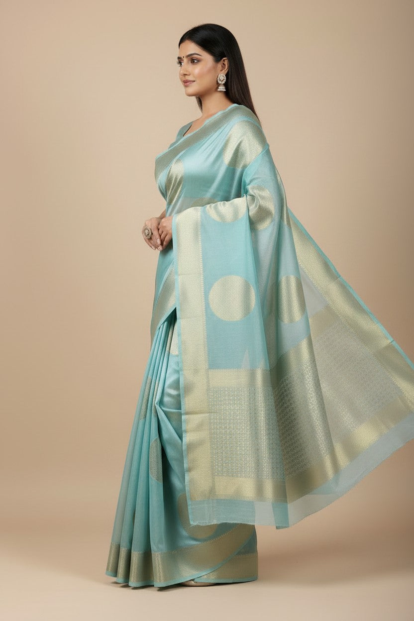 Heritage Zari Silk Katan Banarasi Saree - Rangoli Sarees