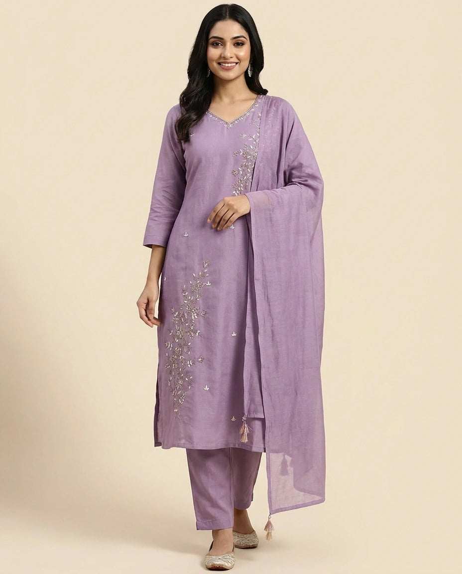 Cotton Straight Suit - Rangoli India