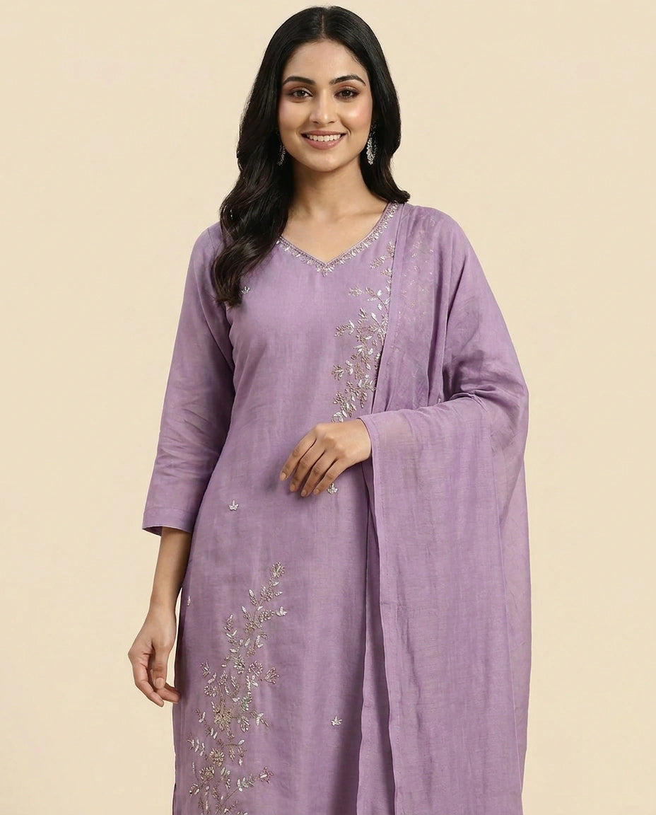 Cotton Straight Suit - Rangoli India