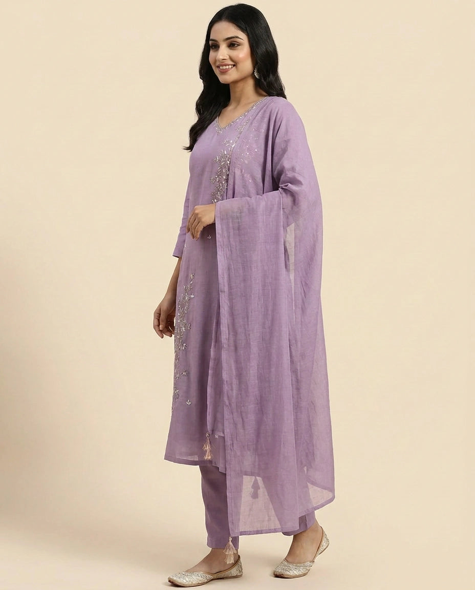 Cotton Straight Suit - Rangoli India