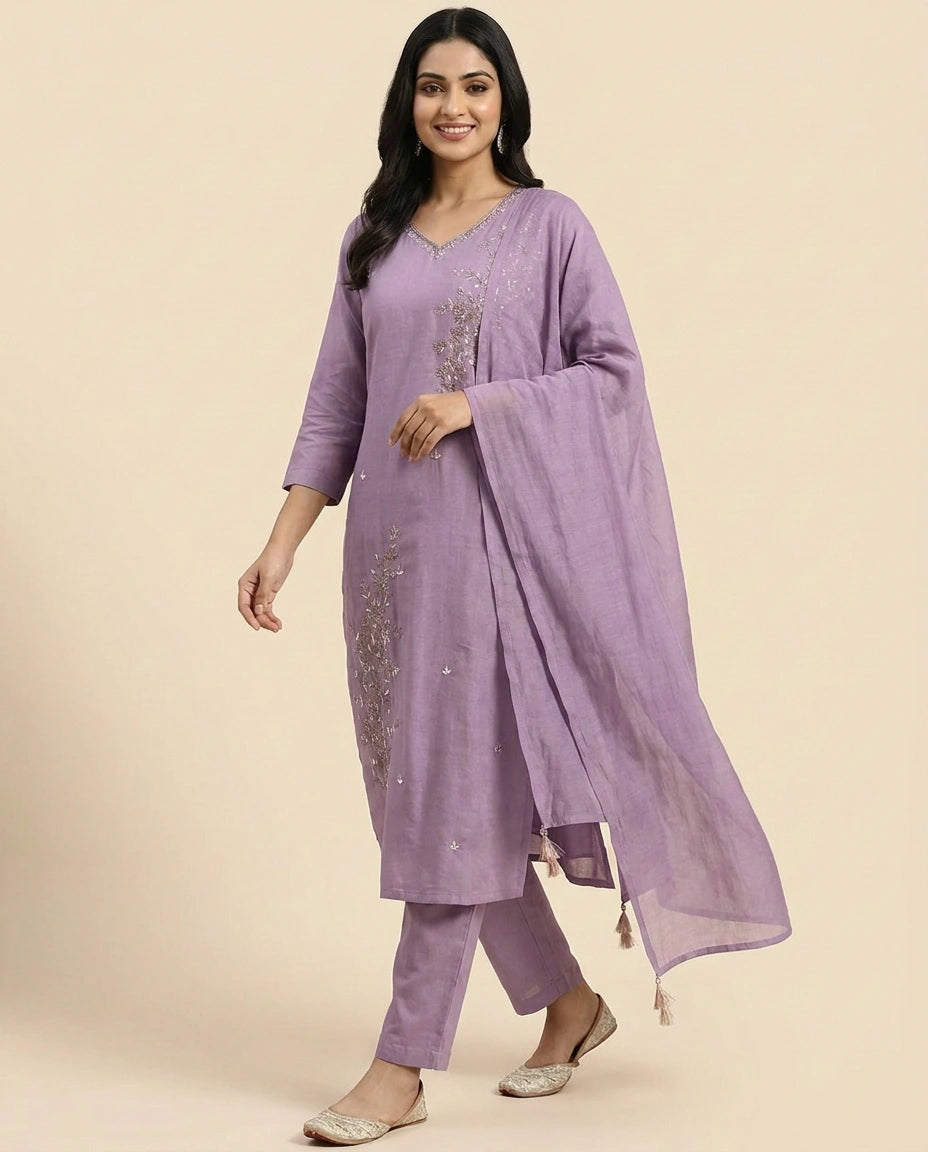 Cotton Straight Suit - Rangoli India
