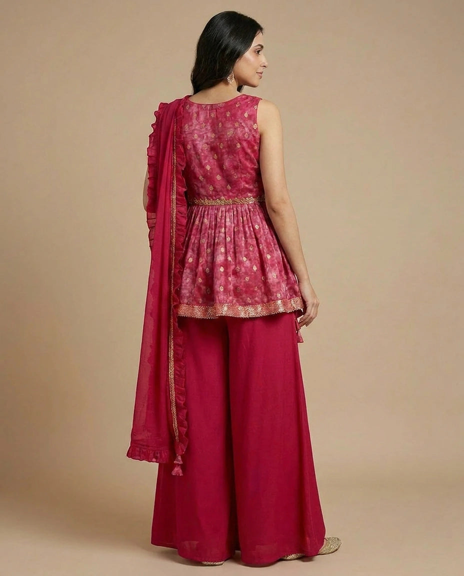 Chinon Ethnic Wear with Handcrafted Design India India view 3