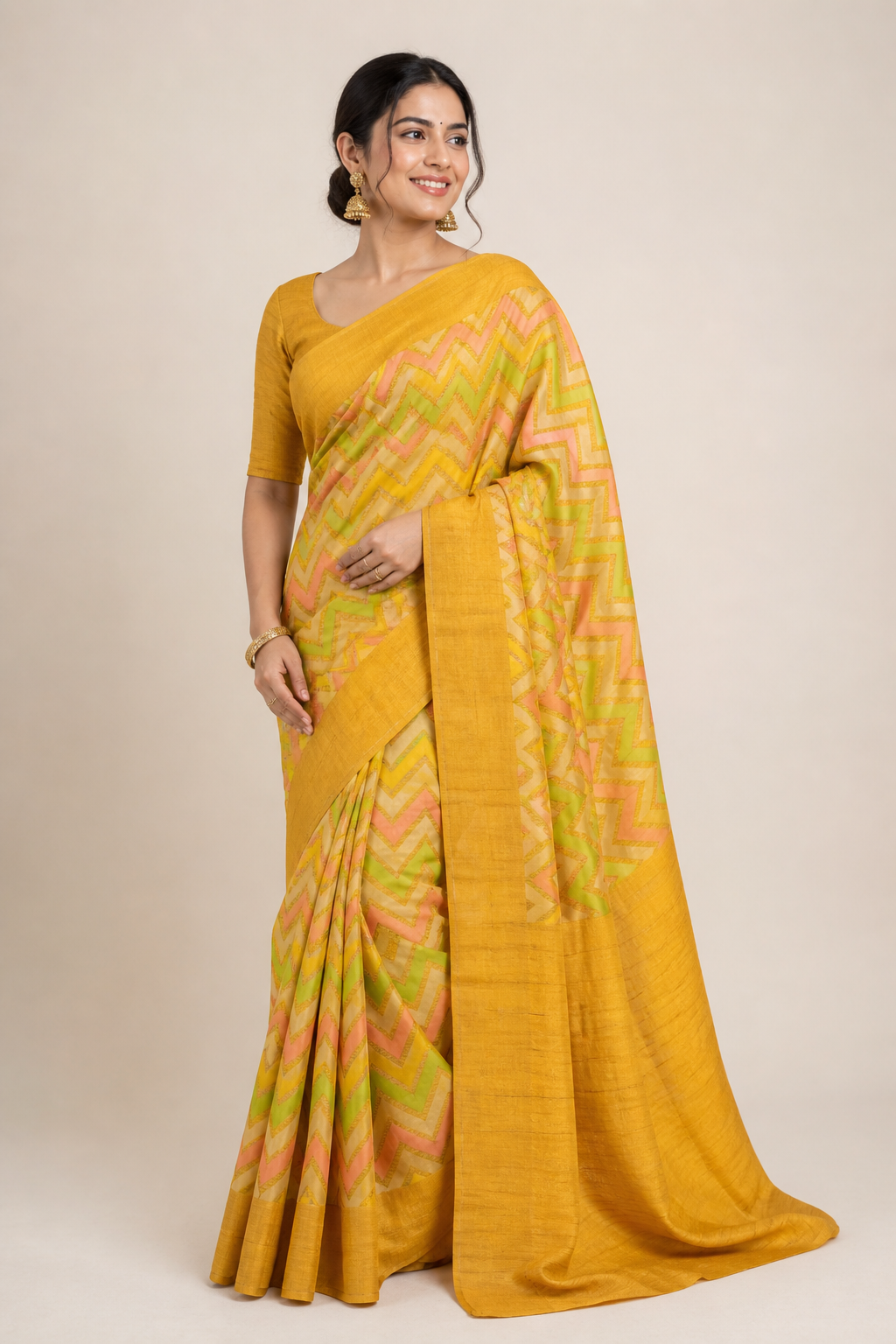 Banarasi Crepe Silk Saree with Intricate Zari Work