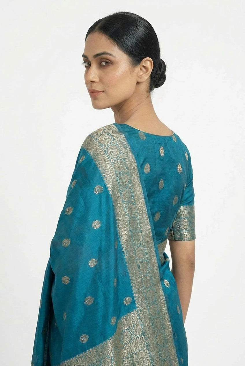 Dola Silk Assam Saree with Mekhela Pattern for Festive Day