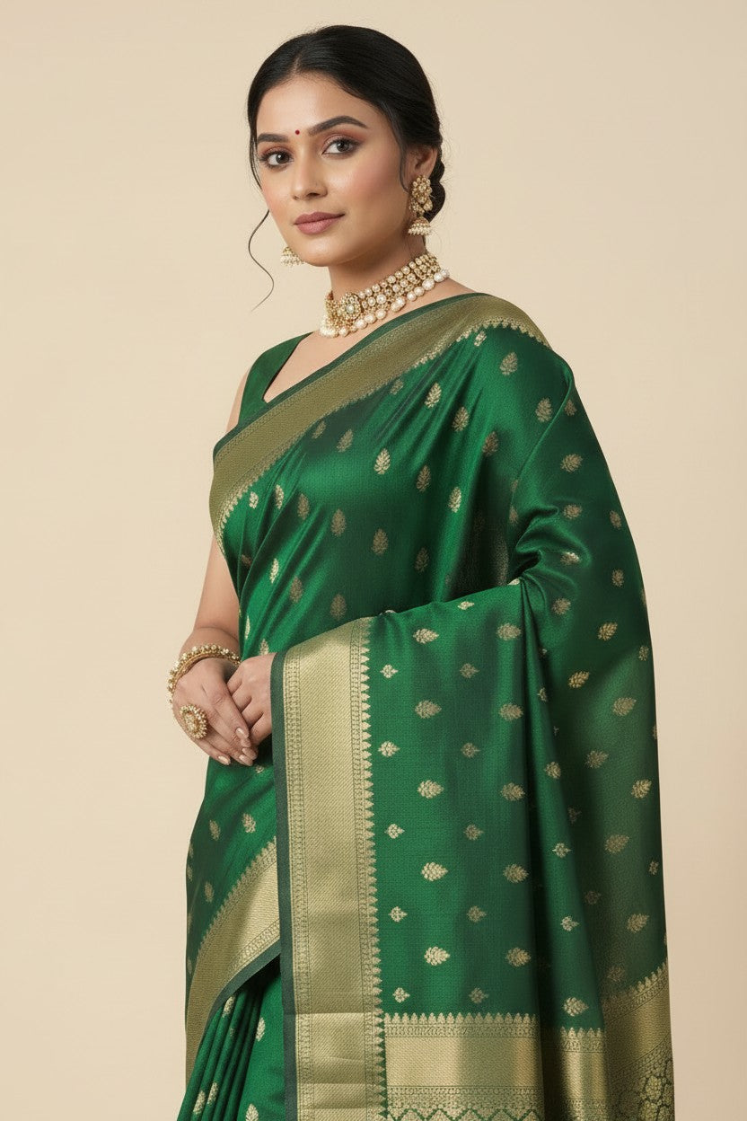 Handcrafted Dola Silk Assamese Silk Saree - Peach | Rangoli