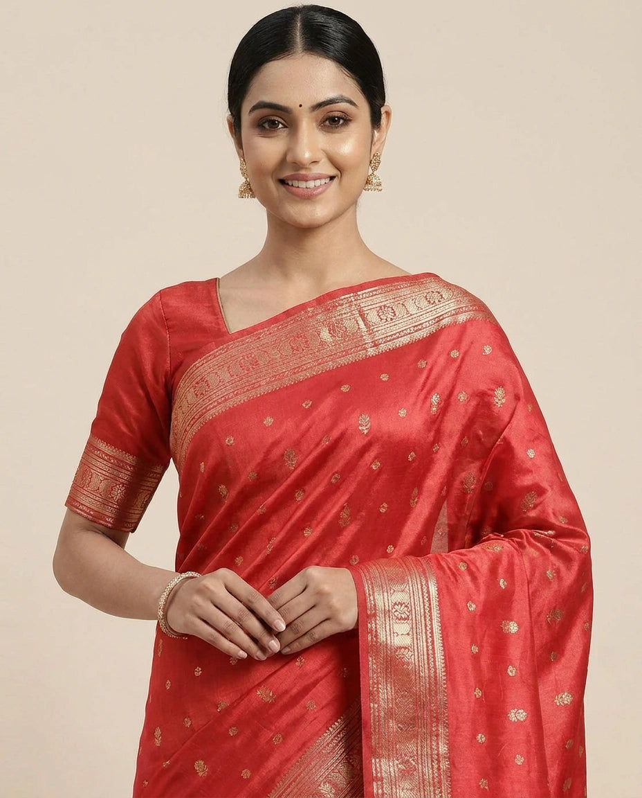 South Weave Saree in Dola Silk - Rangoli India