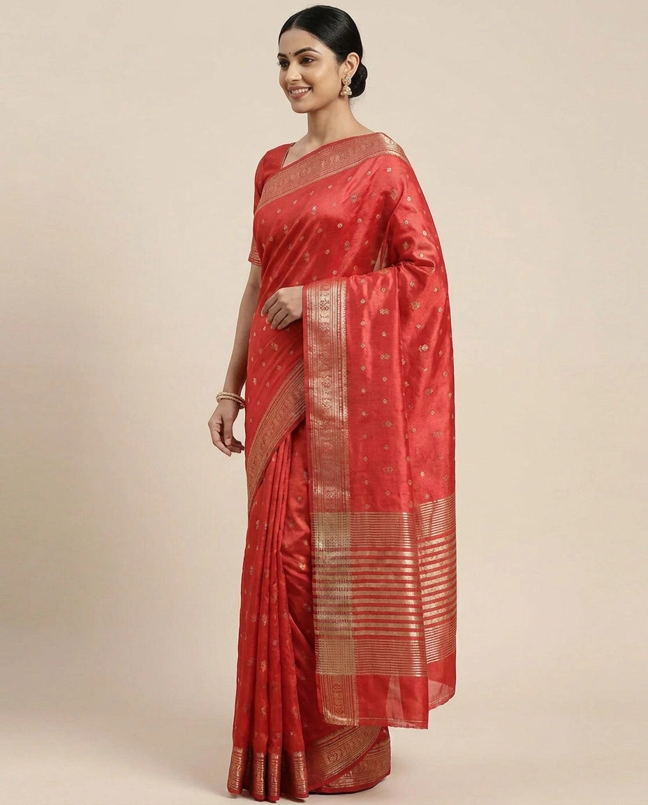 South Weave Saree in Dola Silk - Rangoli India