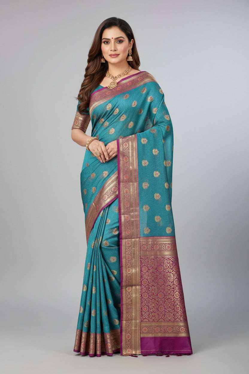 S03326A - Rangoli Sarees