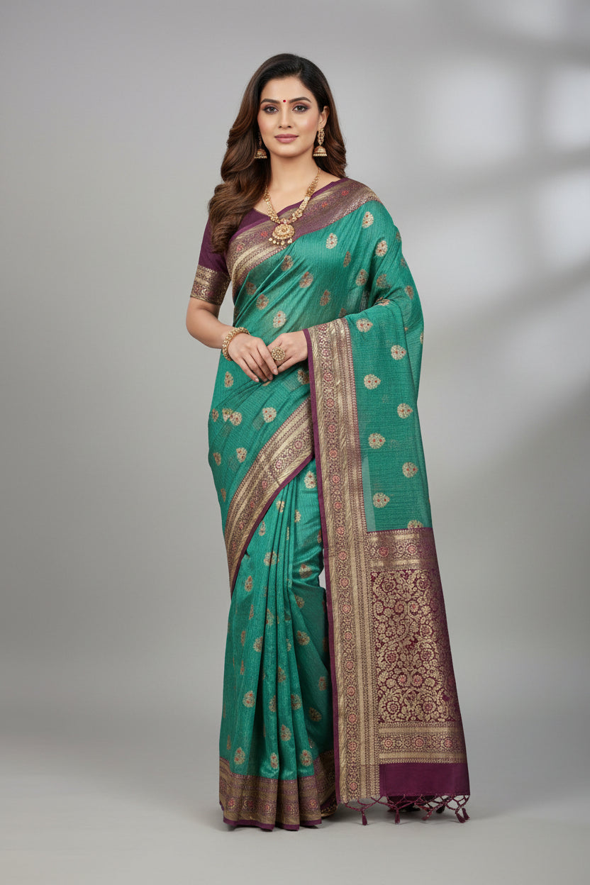S03326A - Rangoli Sarees