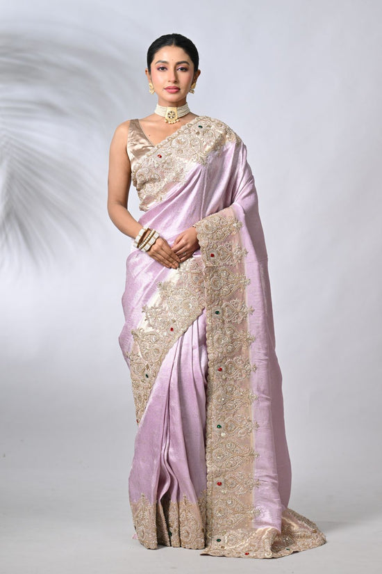 Mauve Silk Katan Sarees