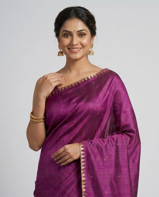 Embroidered Saree Resham Work