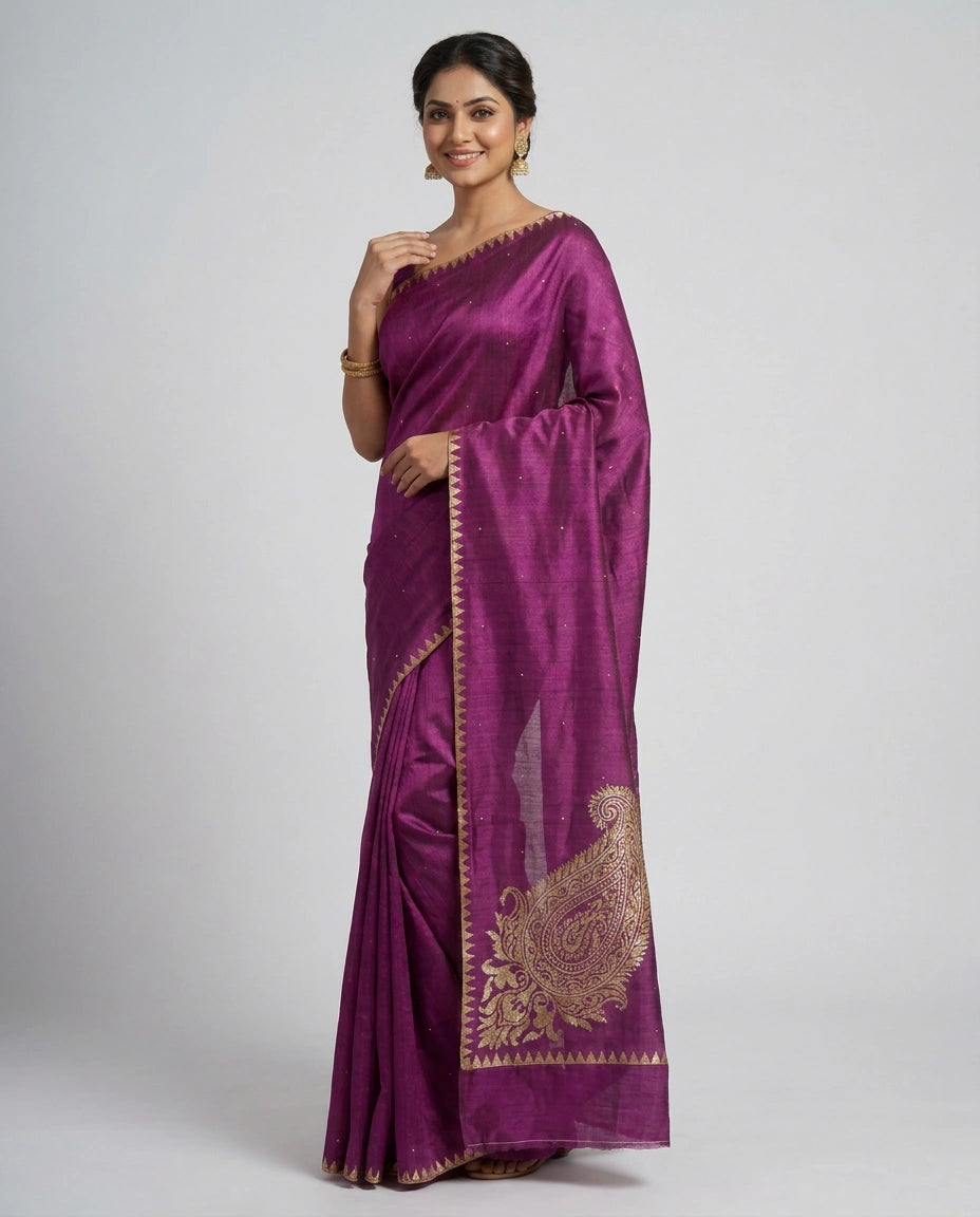 Embroidered Saree Resham Work — photo 3 of 12