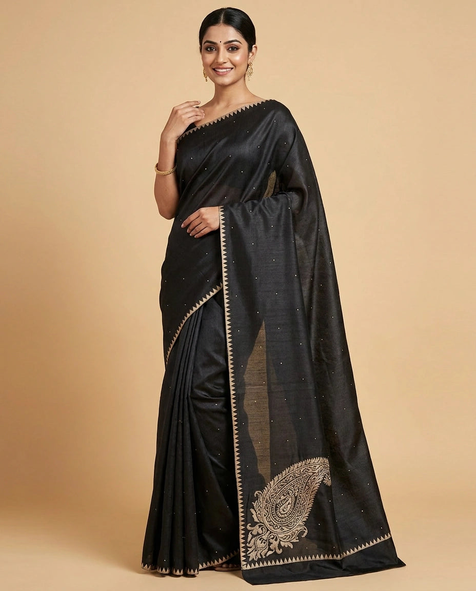 Embroidered Saree Resham Work — photo 5 of 12