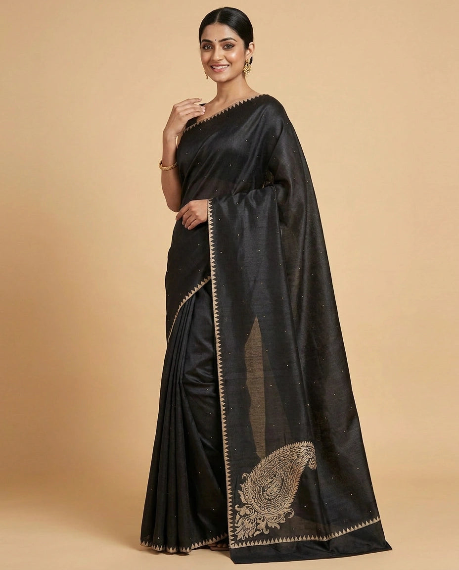 Embroidered Saree Resham Work — photo 7 of 12