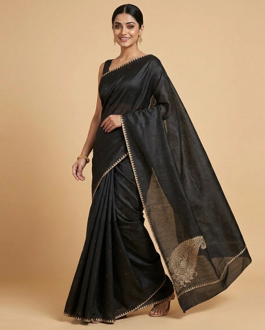 Embroidered Saree Resham Work — photo 8 of 12