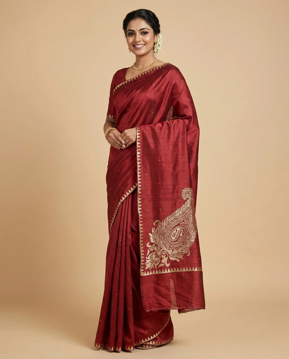 Embroidered Saree Resham Work — photo 9 of 12