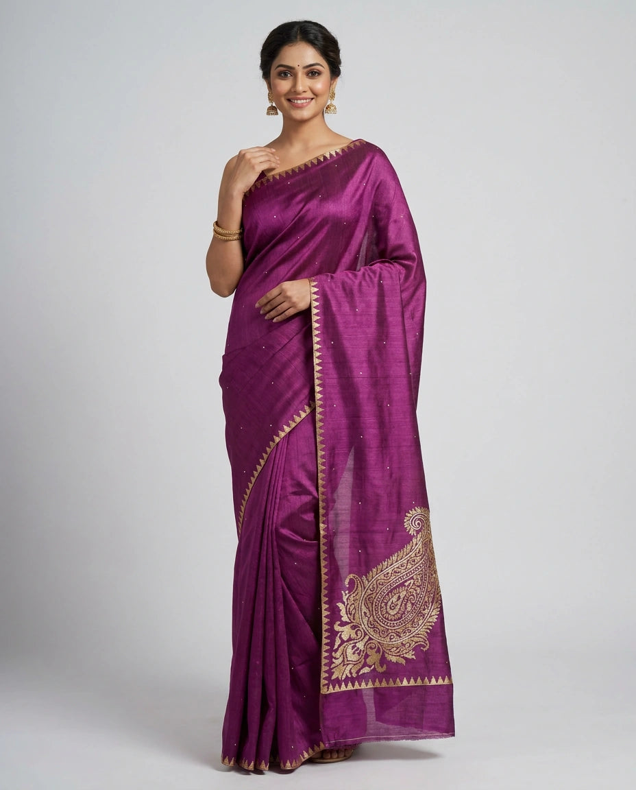 Embroidered Saree Resham Work — photo 2 of 12