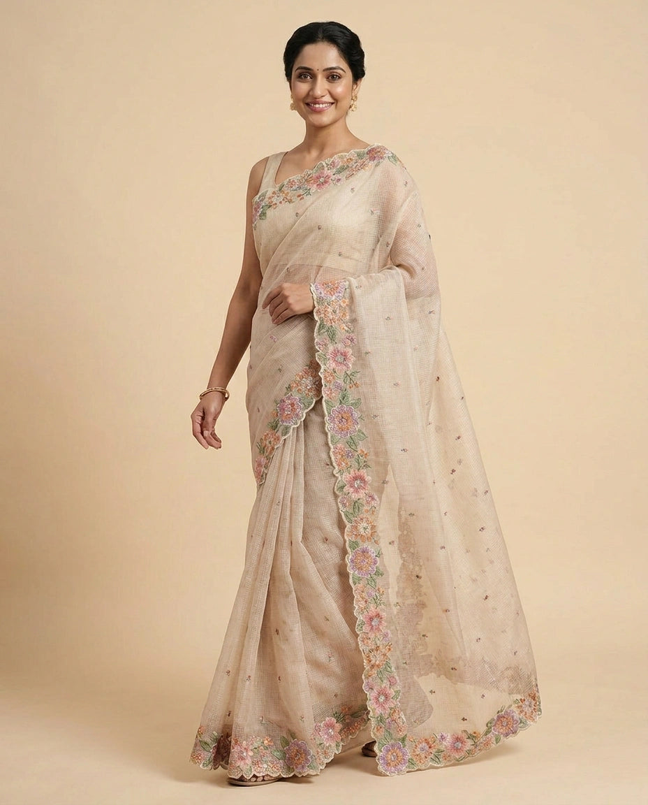 Kota Embroidered Saree — photo 12 of 12
