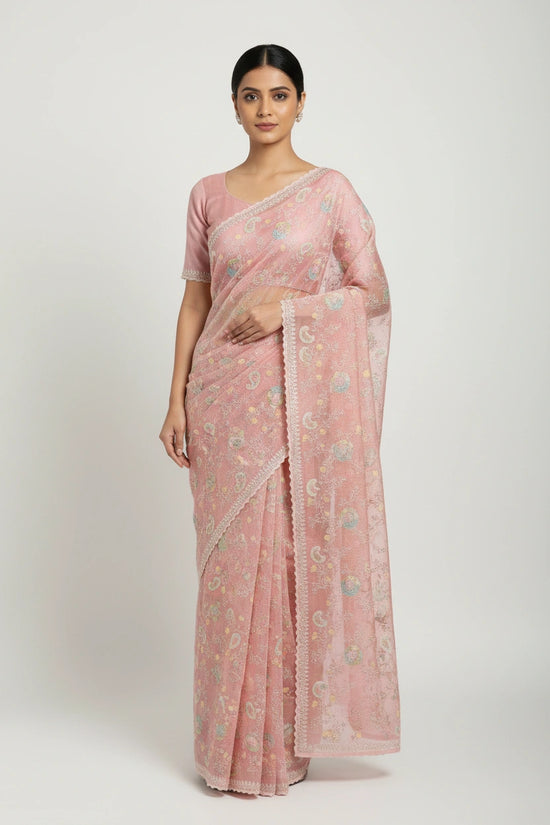 Crisp Bengal Cotton Kolkata Cotton Saree - Rangoli Sarees