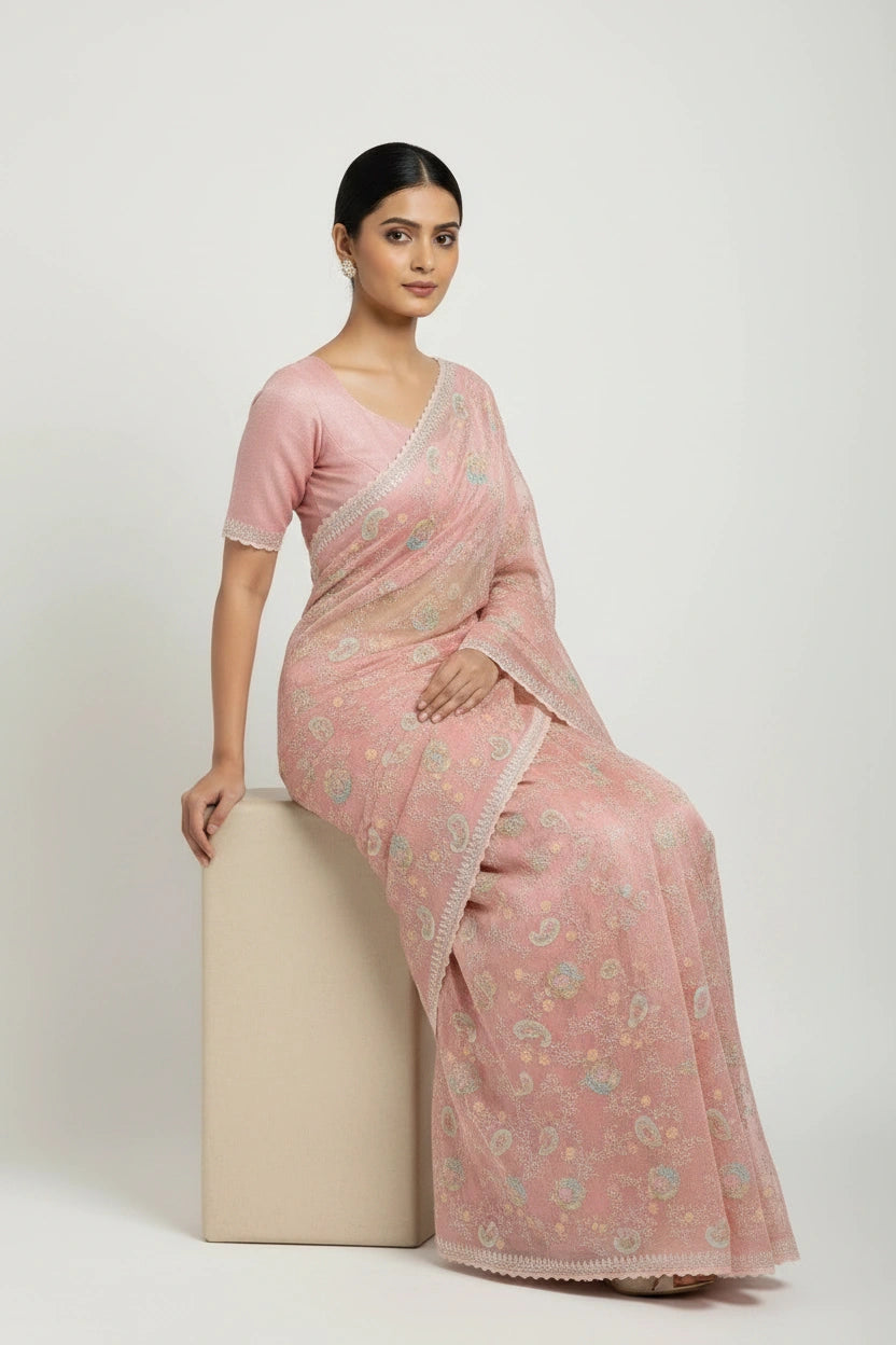 Crisp Bengal Cotton Kolkata Cotton Saree - Rangoli Sarees