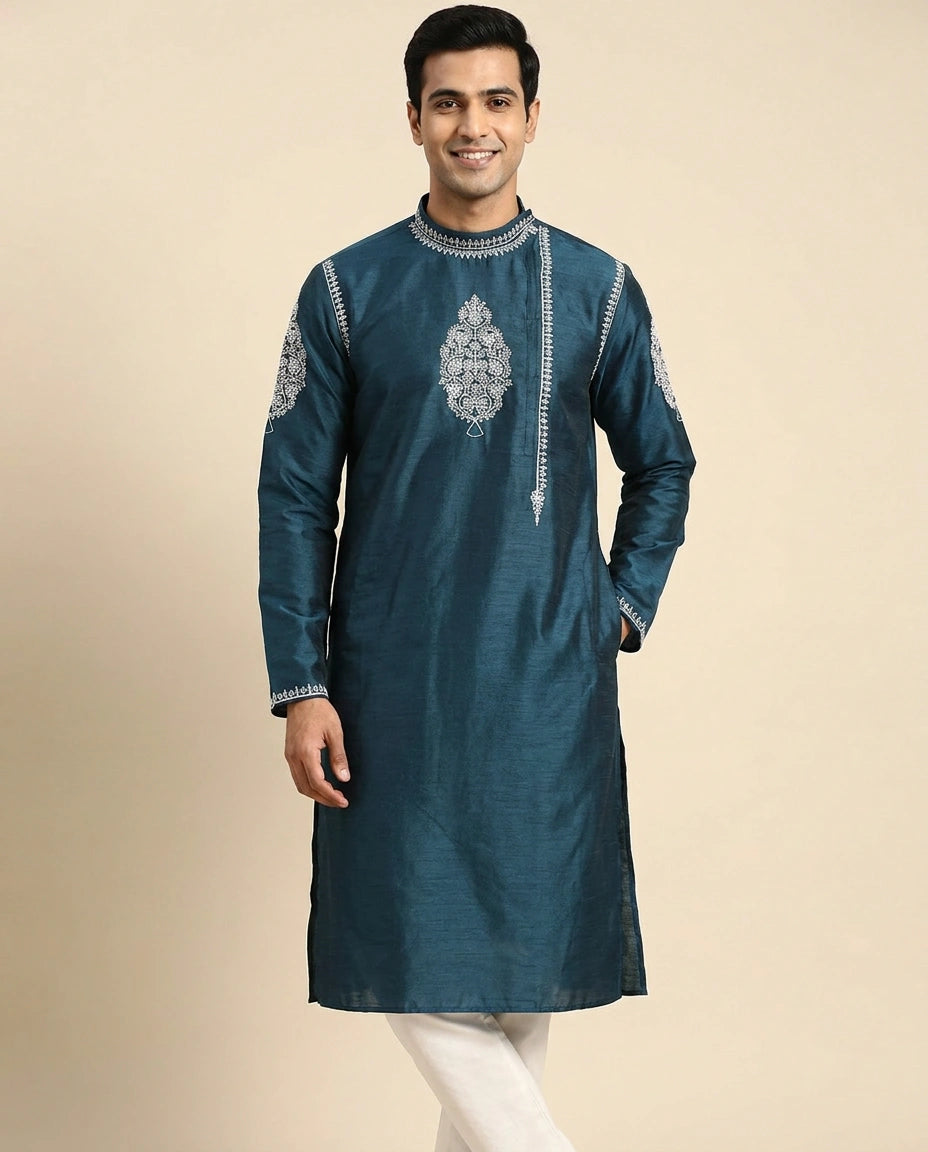 Tussar Silk Only Kurta - Rangoli India