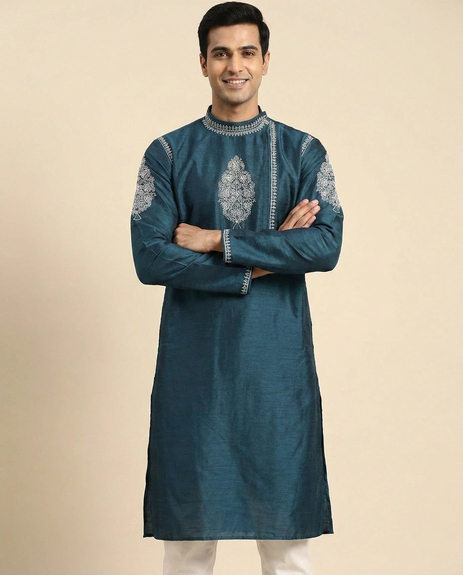 Tussar Silk Only Kurta - Rangoli India
