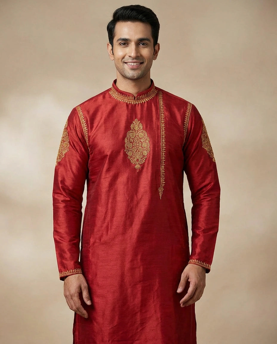 Tussar Silk Only Kurta - Rangoli India